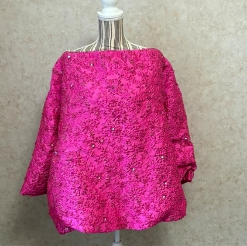 Elegant Pink Lace Women's Top